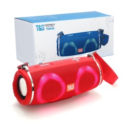T&G SPEAKER PORTABLE TG-642 USB/TF CARD/FM RADIO RED T&G SPEAKER PORTABLE TG-642 USB/TF CARD/FM RADIO RED